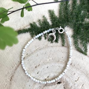 Pulsera Única de Nácar y plata de ley