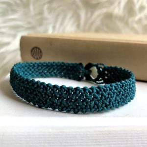 Pulsera Zahir Macramé verde