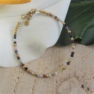 Pulsera Única de ágatas de colores